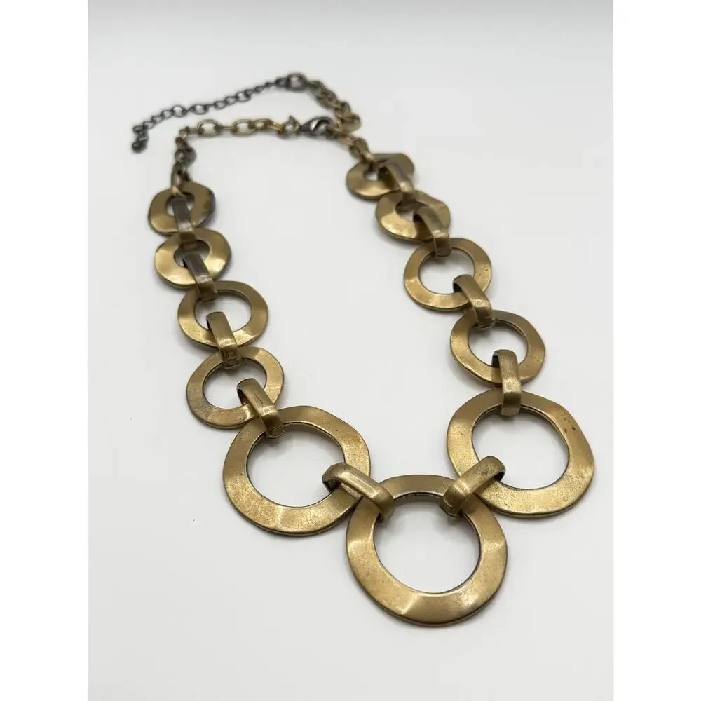 Gold Link Necklace Set – 2 Pc Statement Chains